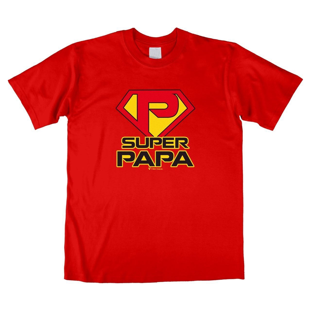 Super Papa Unisex T-Shirt rot Large