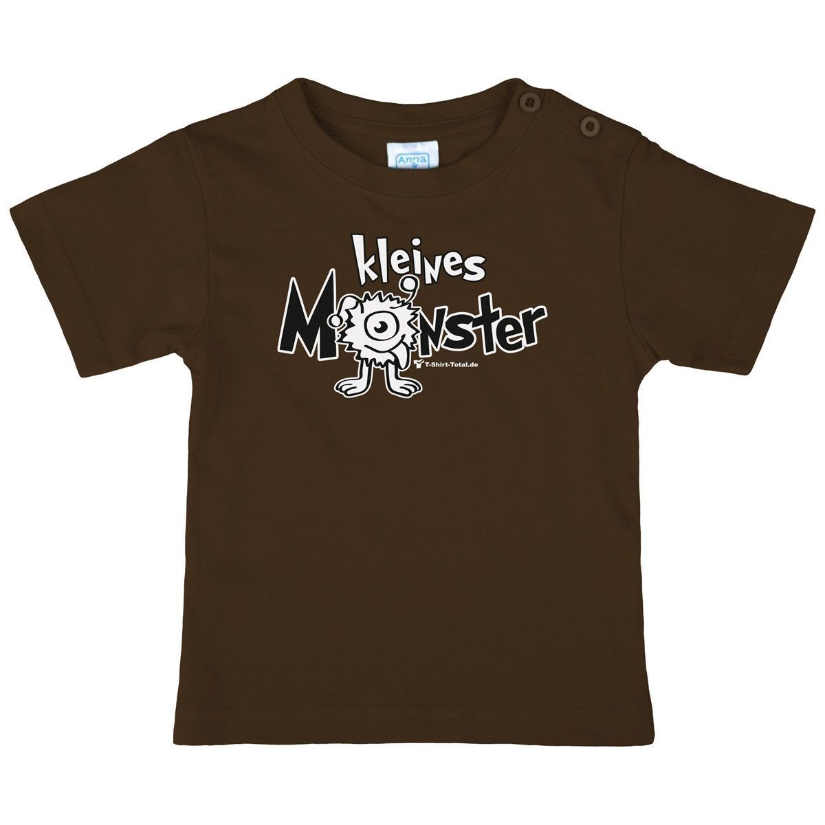 Kleines Monster Kinder T-Shirt braun 110 / 116