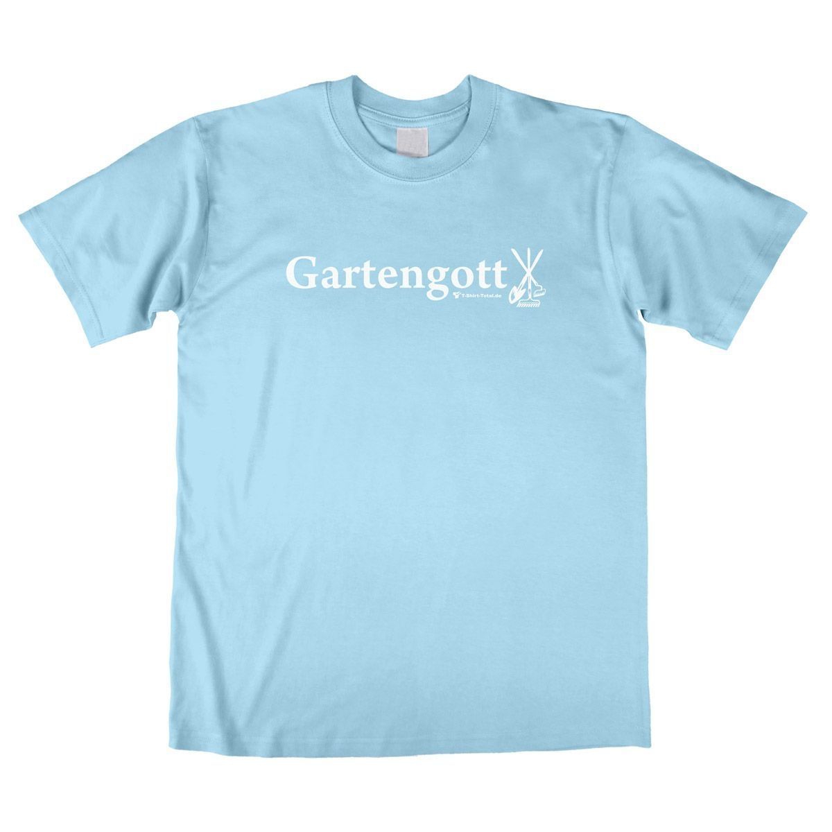 Gartengott Unisex T-Shirt hellblau Extra Large