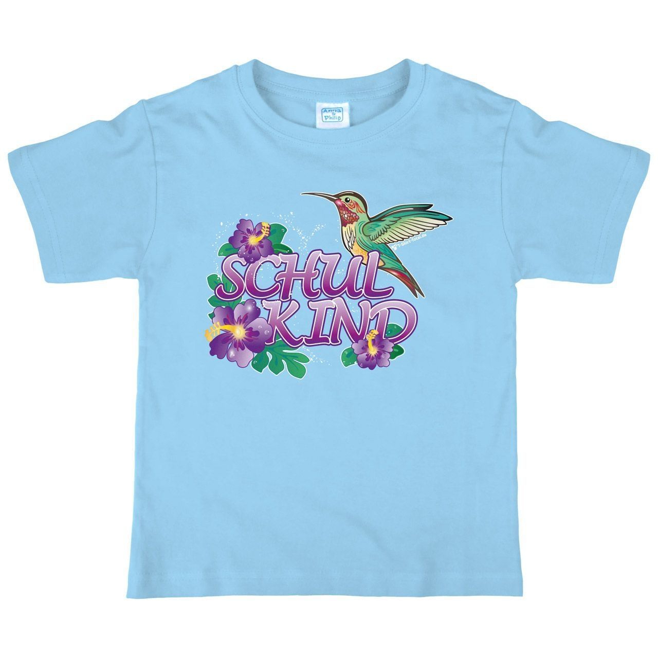 Schulkind Kolibri Kinder T-Shirt hellblau 122 / 128