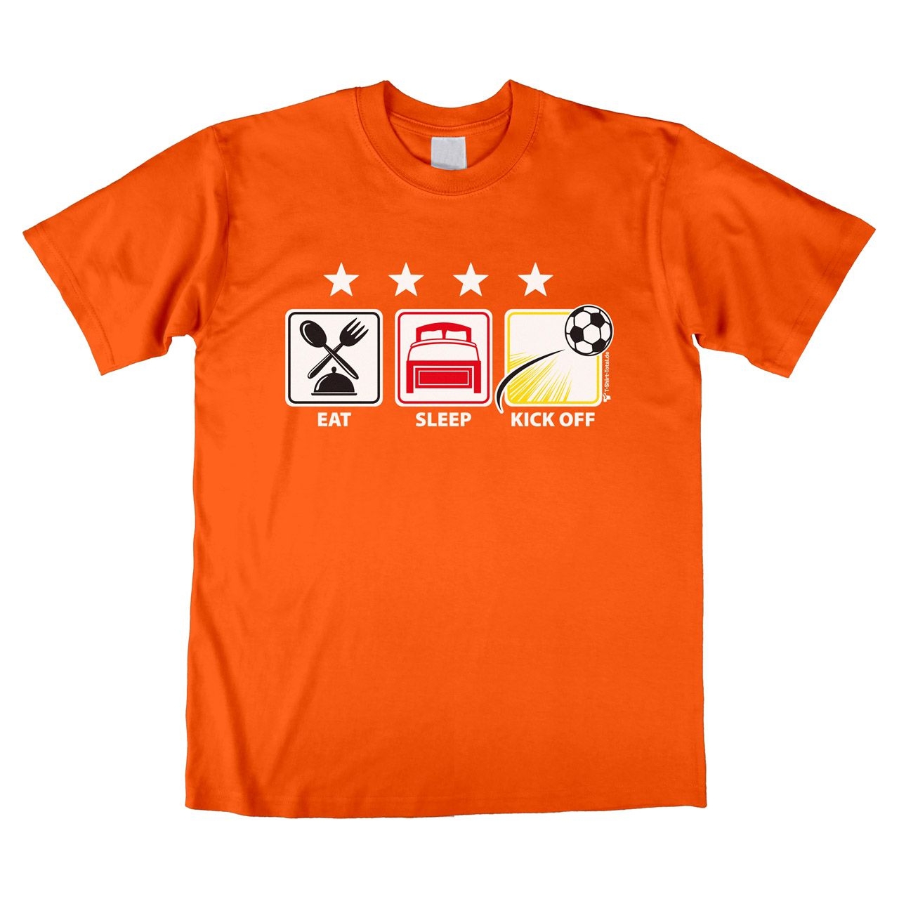Eat Sleep Kick off Unisex T-Shirt orange Extra Small