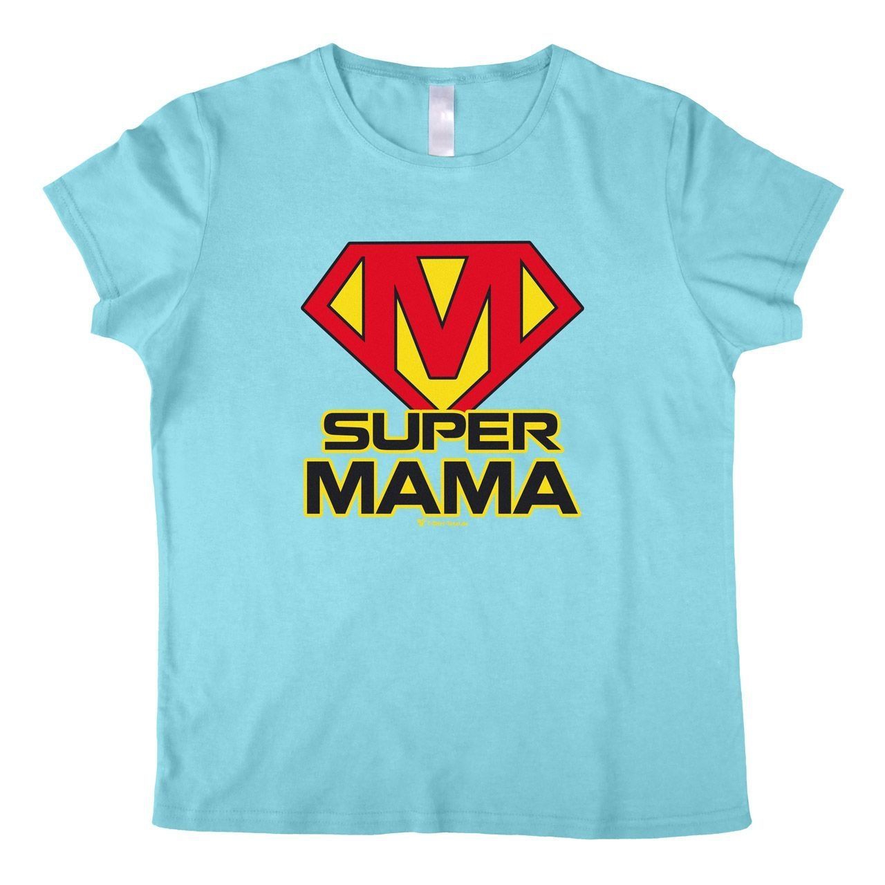 Super Mama Woman T-Shirt hellblau 2-Extra Large