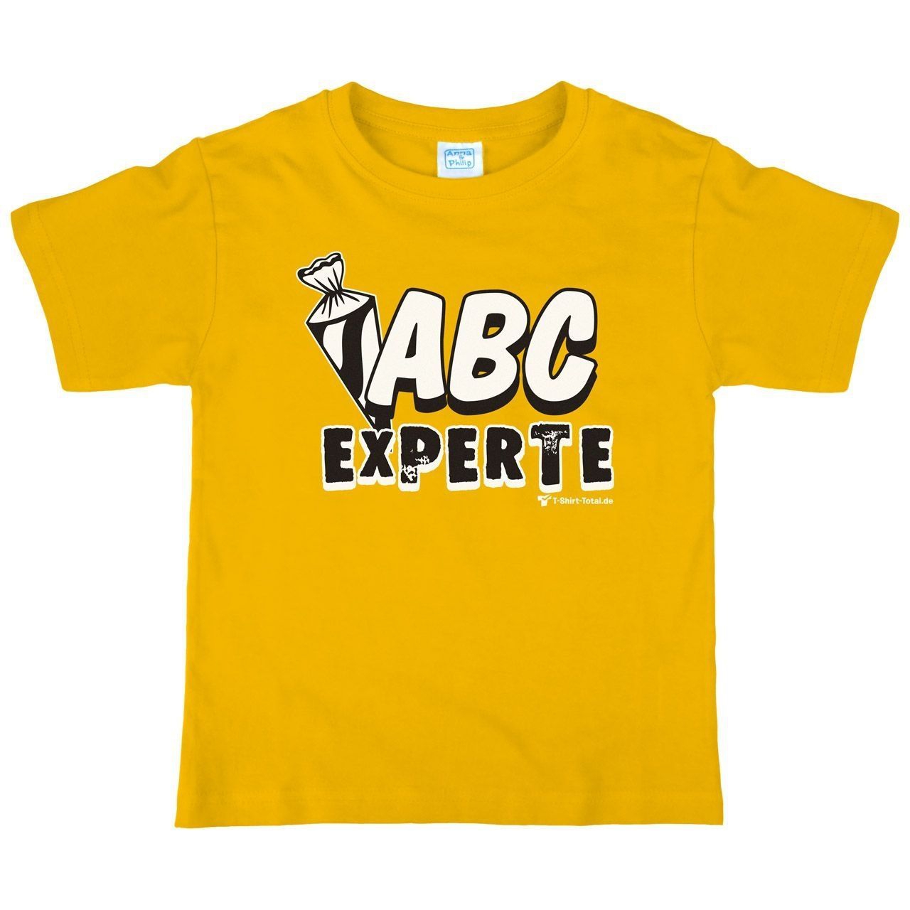 ABC Experte Kinder T-Shirt gelb 122 / 128