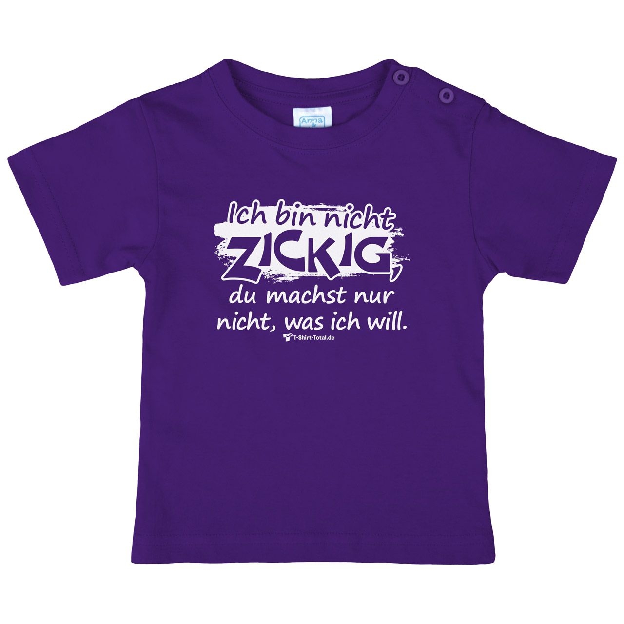 Bin nicht zickig Kinder T-Shirt lila 92