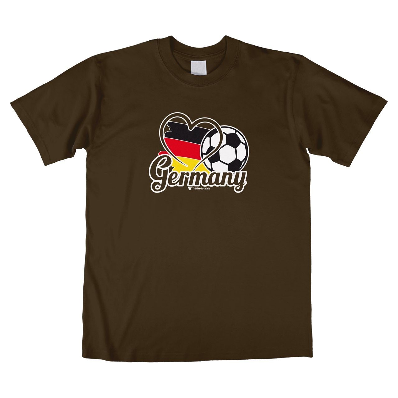 Fußball Germany Unisex T-Shirt braun Extra Large