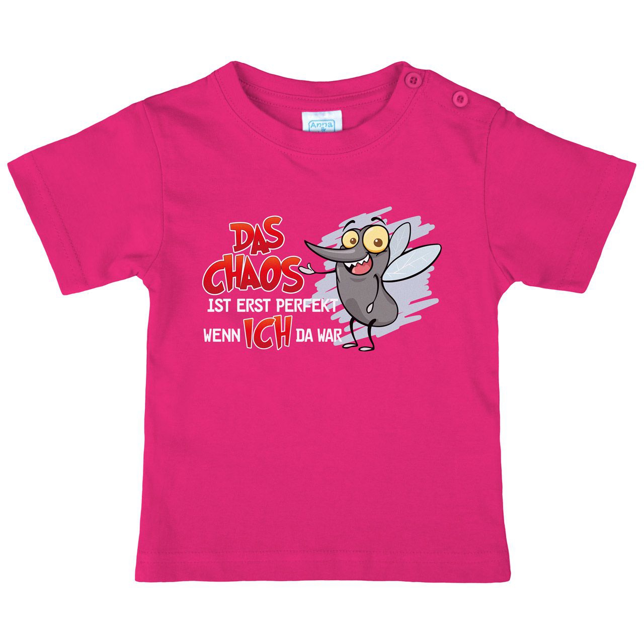 Das Chaos ist perfekt Kinder T-Shirt pink 80 / 86