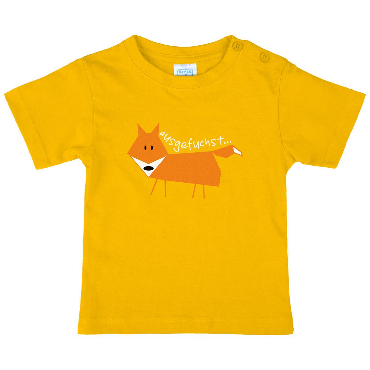 Ausgefuchst Kinder T-Shirt gelb 56 / 62