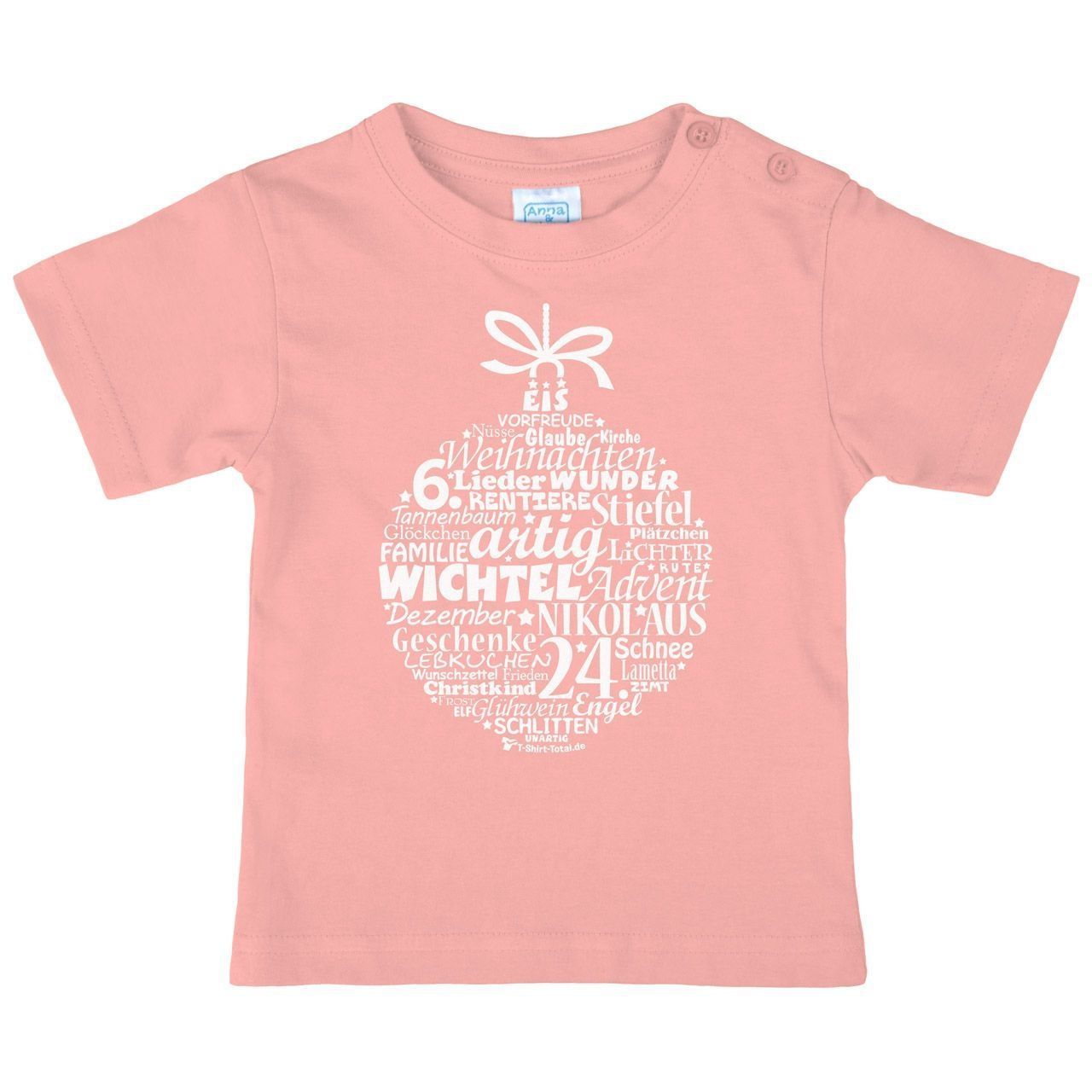 Christbaumkugel Kinder T-Shirt rosa 134 / 140