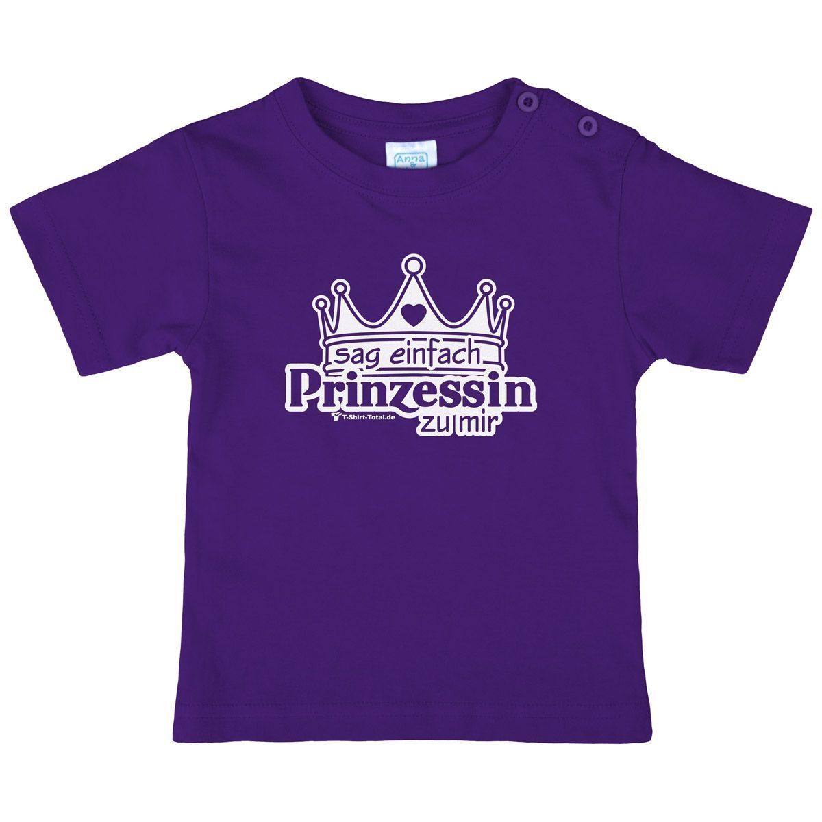 Einfach Prinzessin Kinder T-Shirt lila 80 / 86