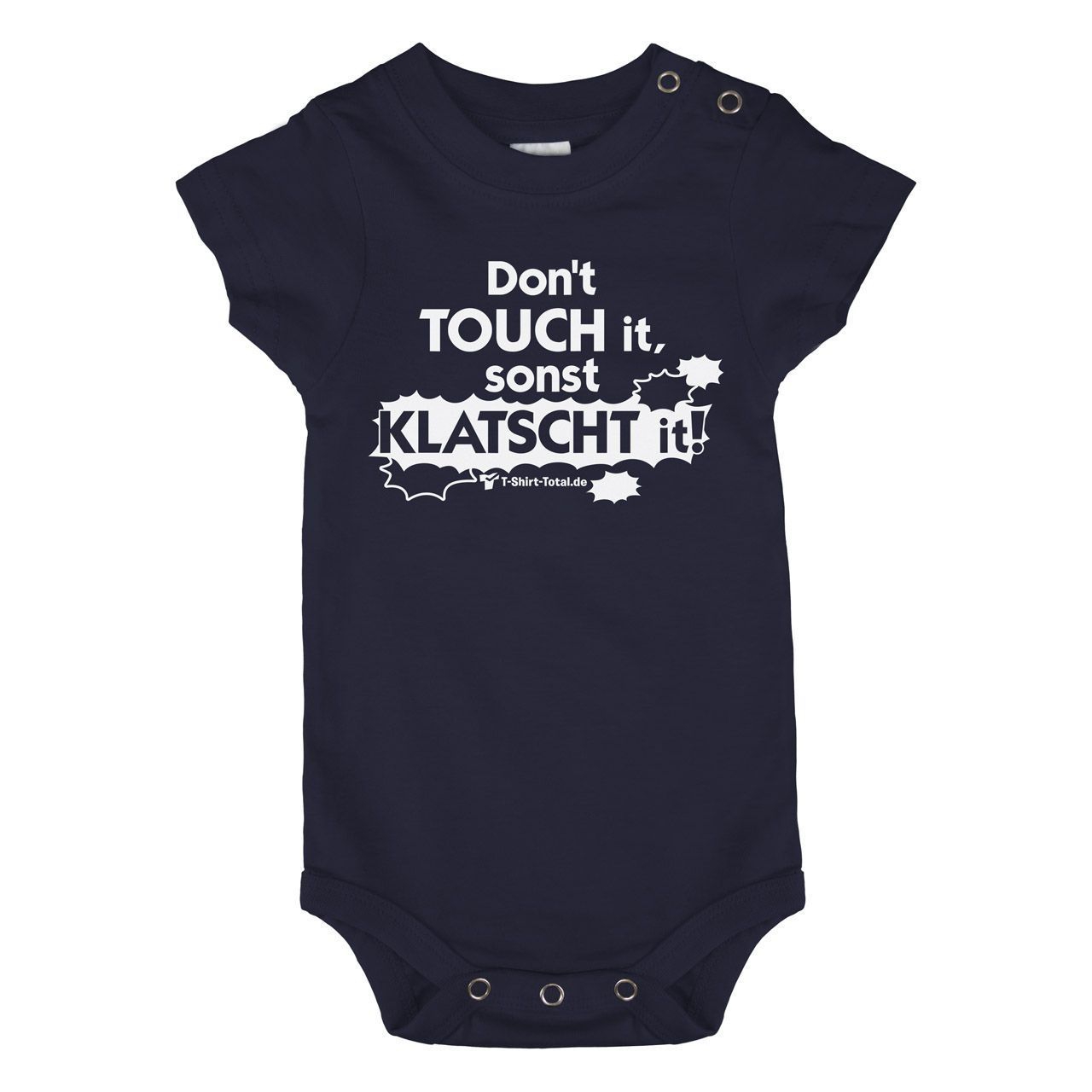 Dont touch it Baby Body Kurzarm navy 56 / 62