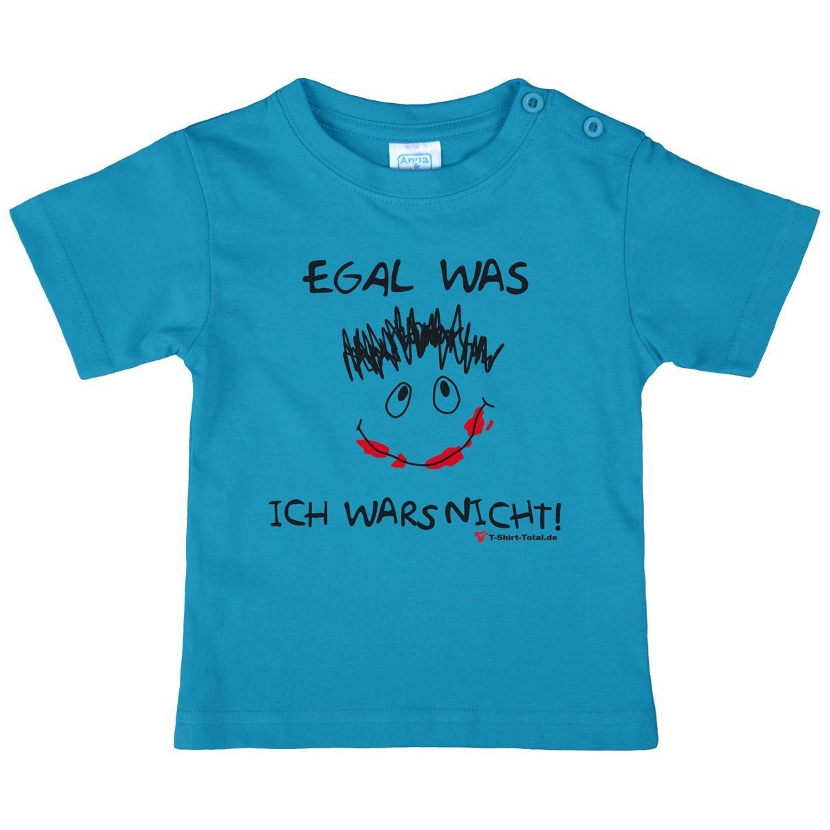 Egal was Kinder T-Shirt türkis 110 / 116