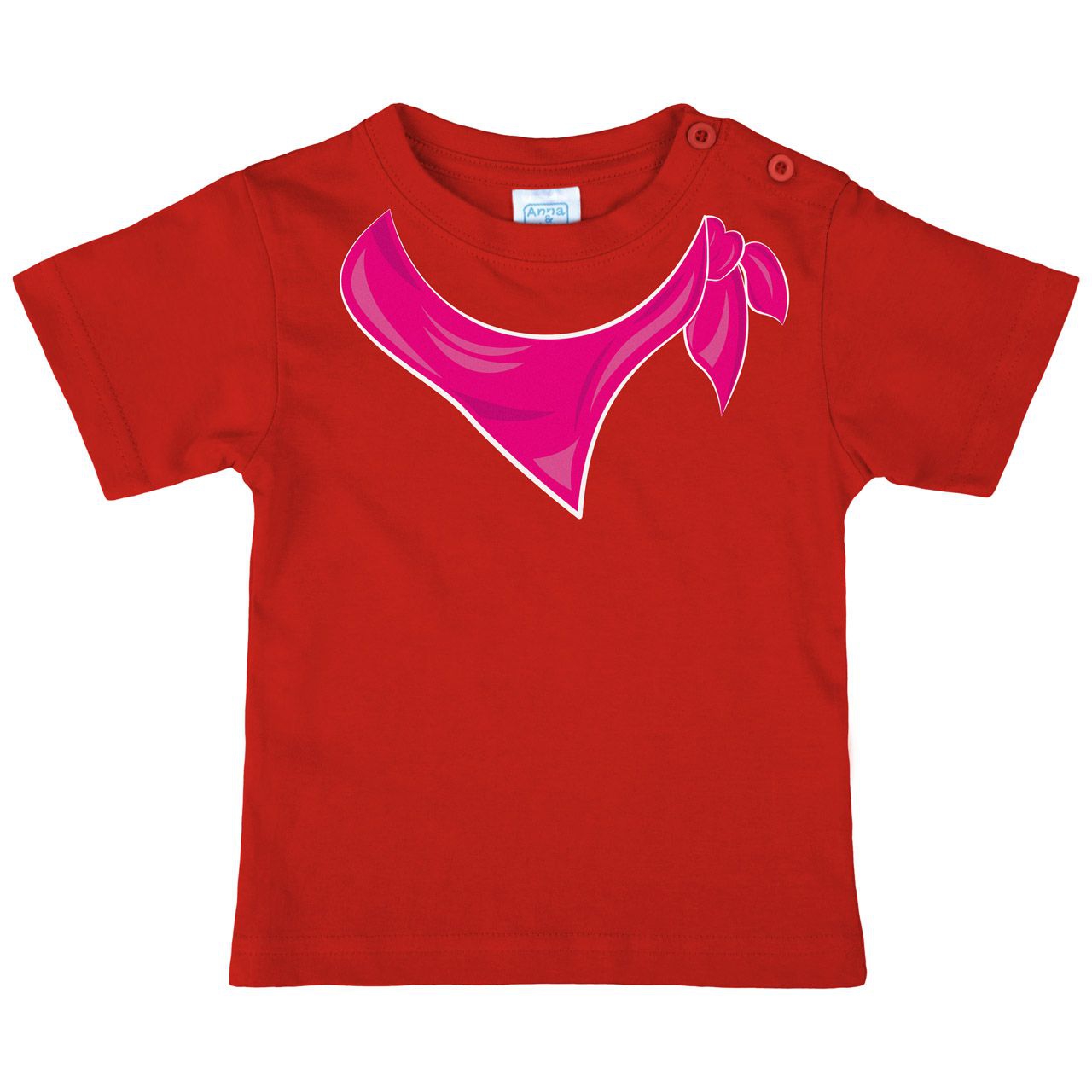 Halstuch pink Mädchen Kinder T-Shirt rot 68 / 74