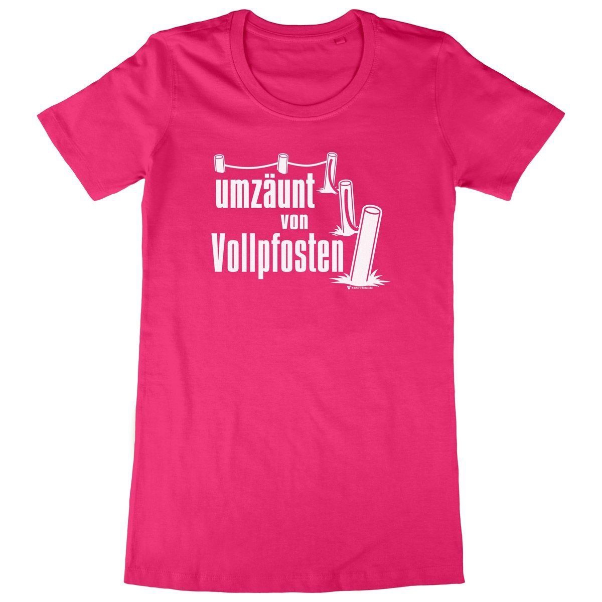 Vollpfosten Woman Long Shirt pink Extra Large