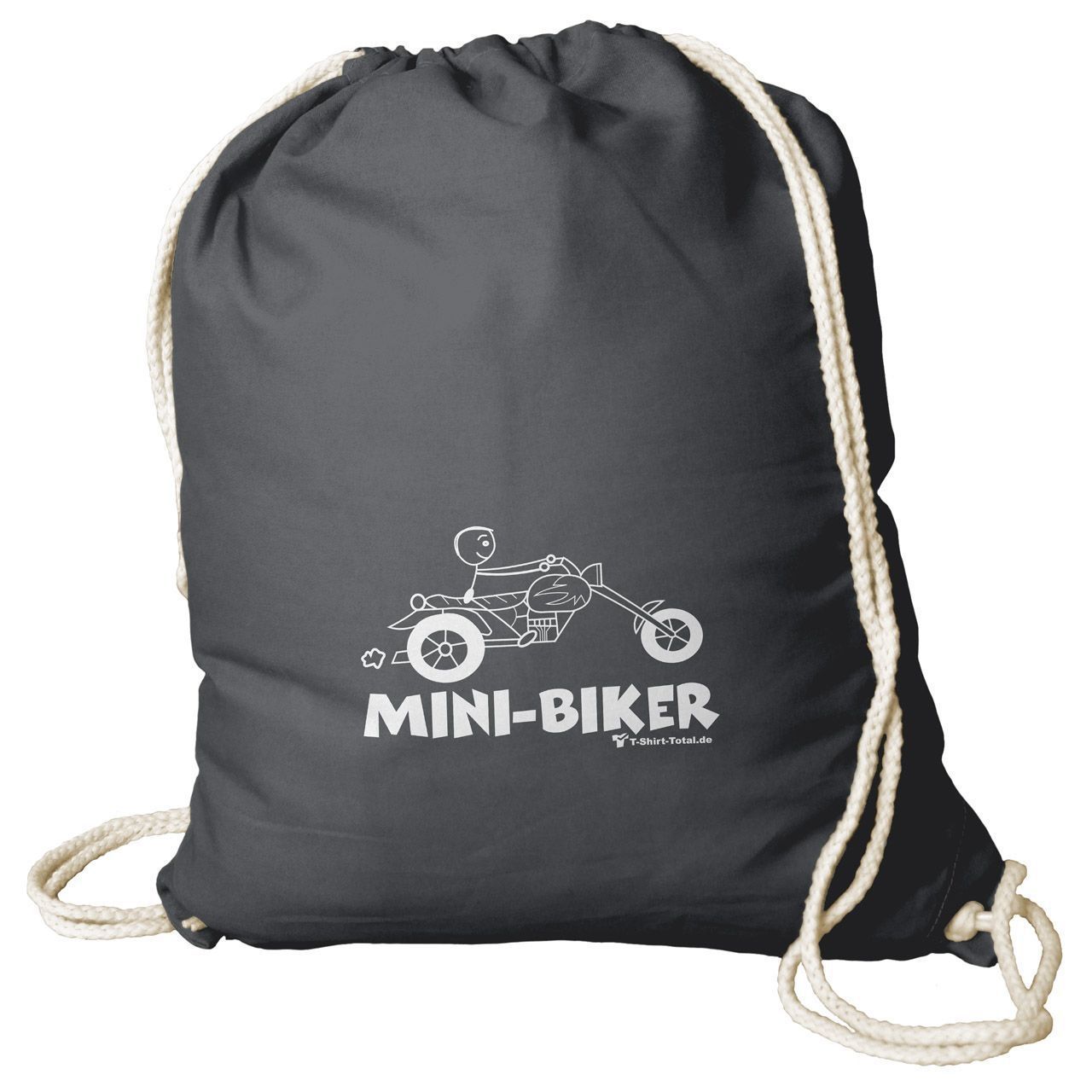 Mini Biker Rucksack Beutel grau