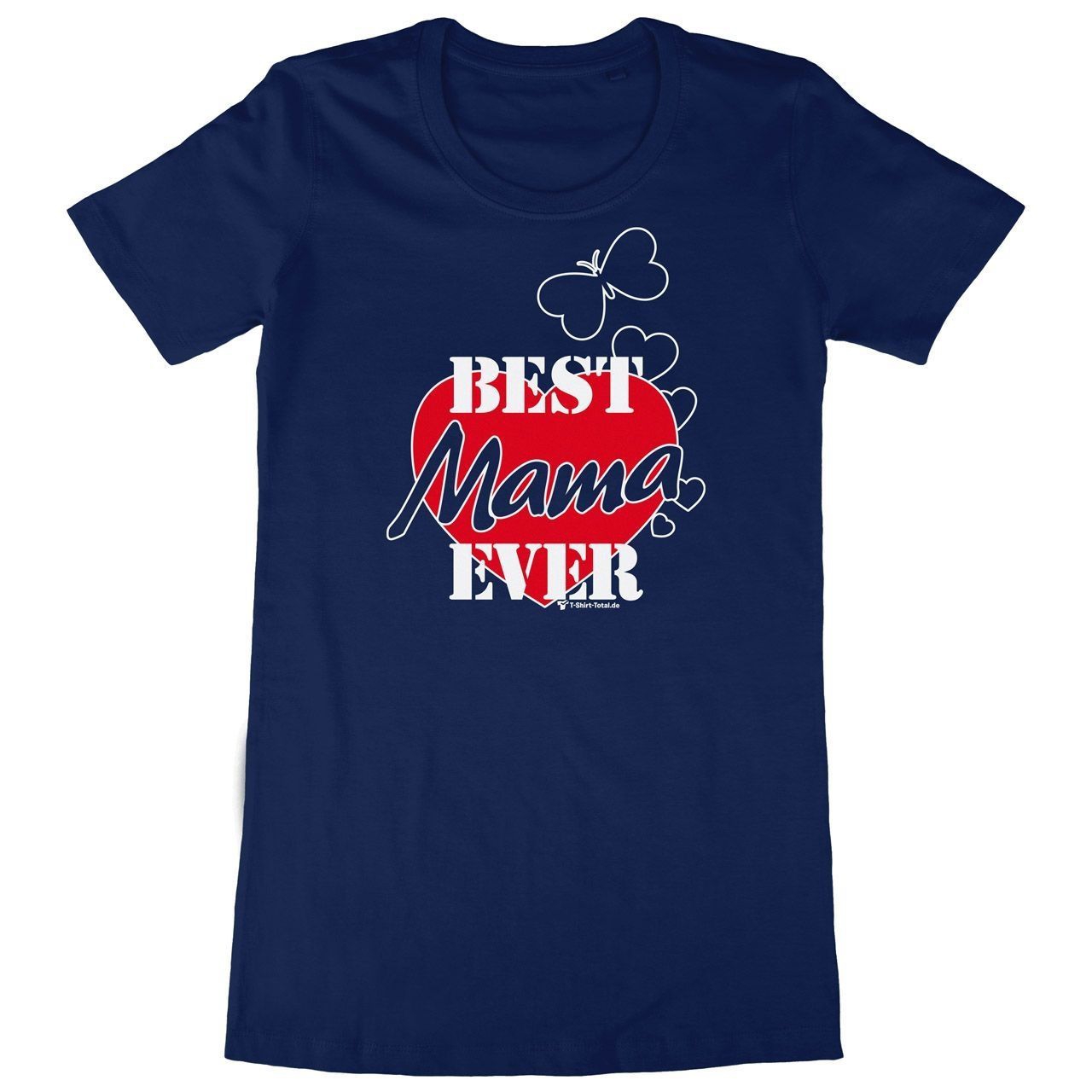 Best Mama ever Woman Long Shirt navy Extra Large