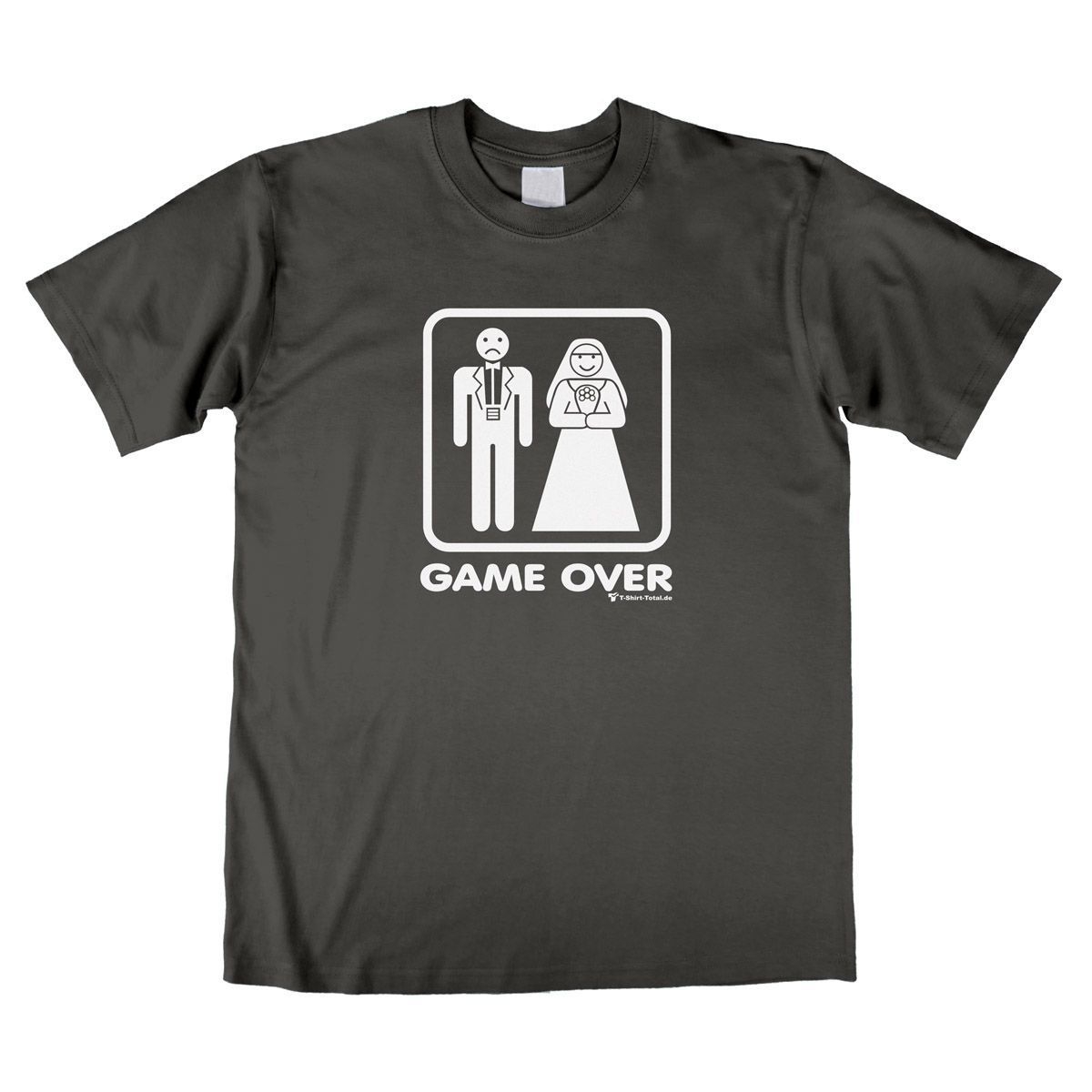 Game Over Unisex T-Shirt grau Large