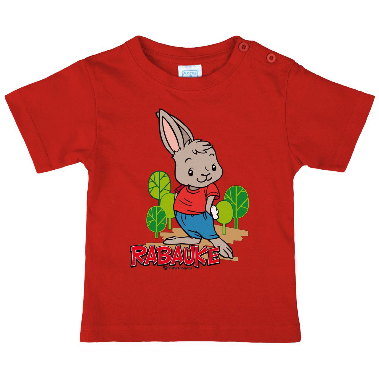 Rabauke Kinder T-Shirt rot 110 / 116