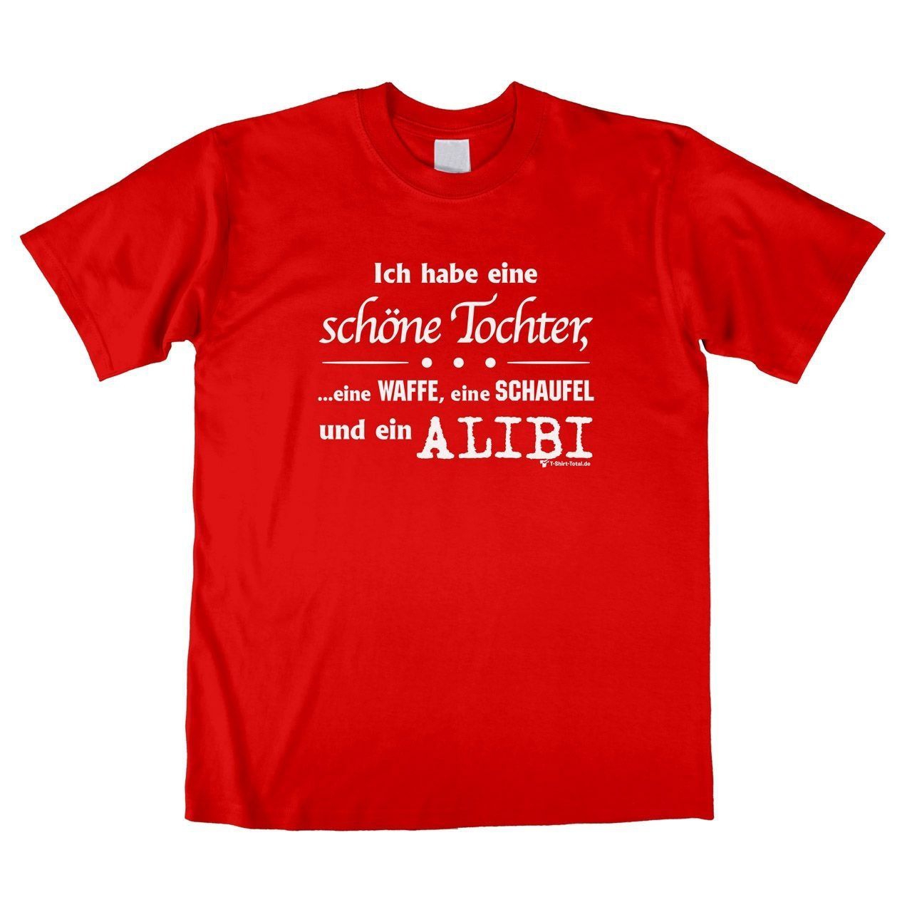Alibi Unisex T-Shirt rot Large