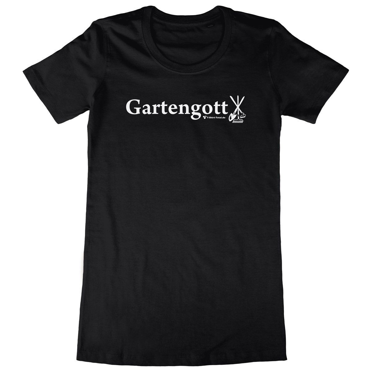 Gartengott Woman Long Shirt schwarz Small