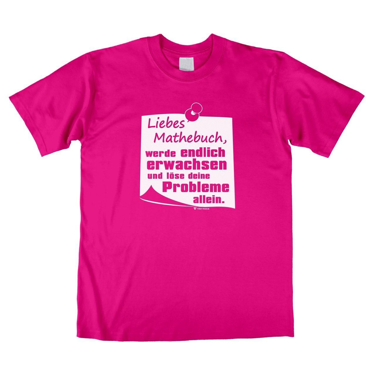 Liebes Mathebuch Unisex T-Shirt pink Medium