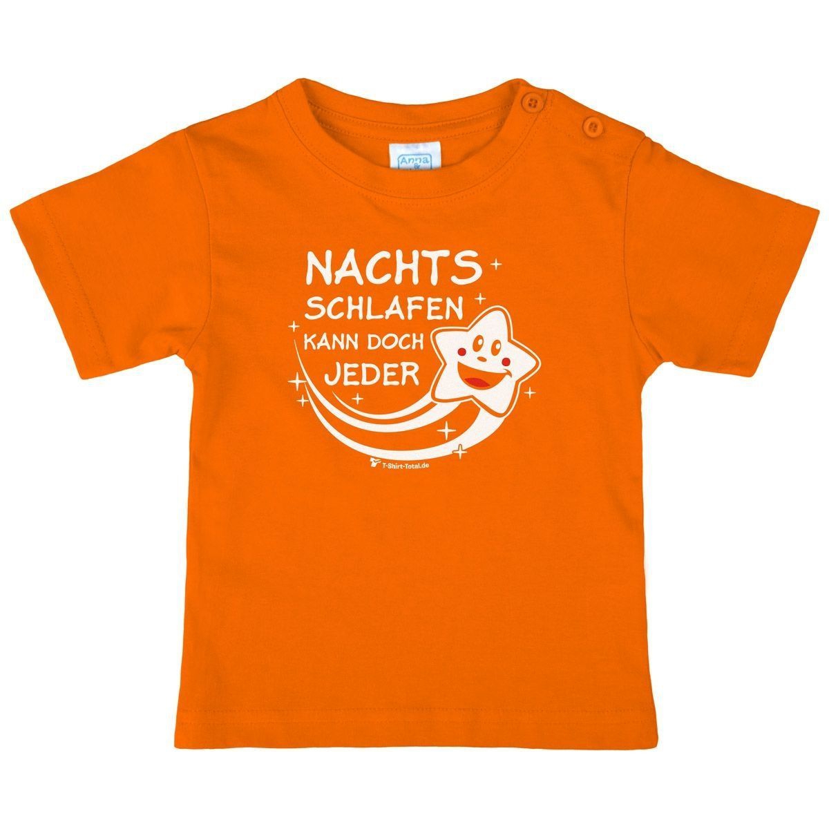 Nachts schlafen kann jeder Kinder T-Shirt orange 80 / 86