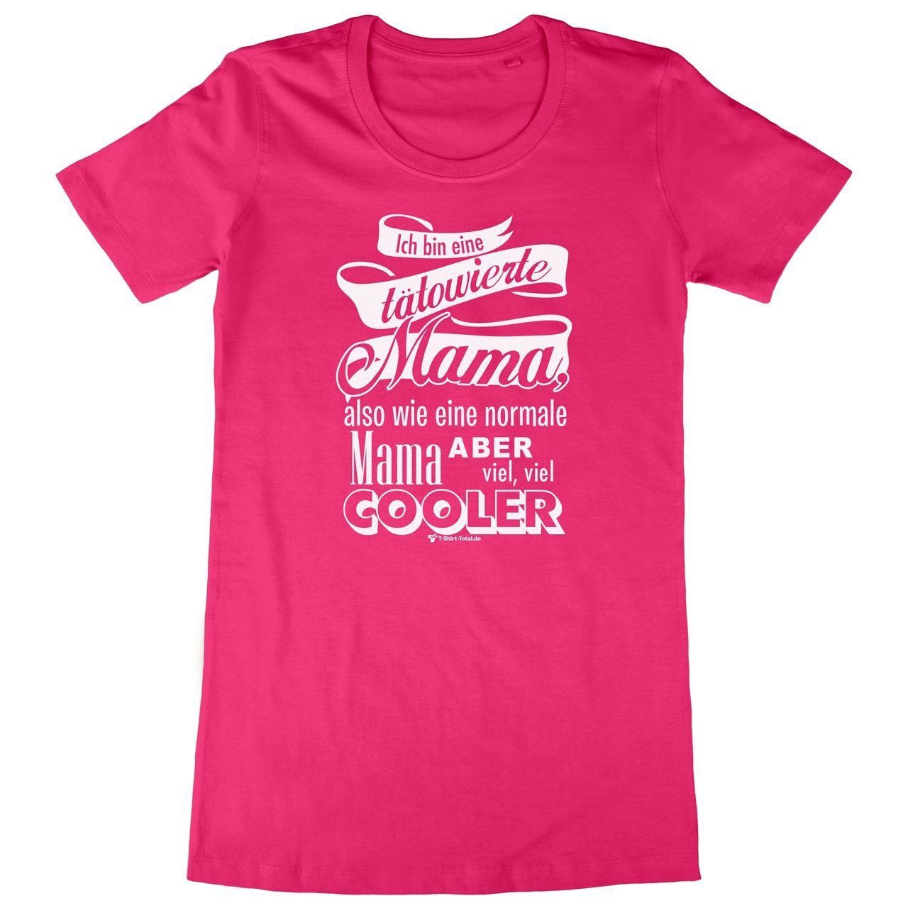 Tätowierte Mama Woman Long Shirt pink Extra Large
