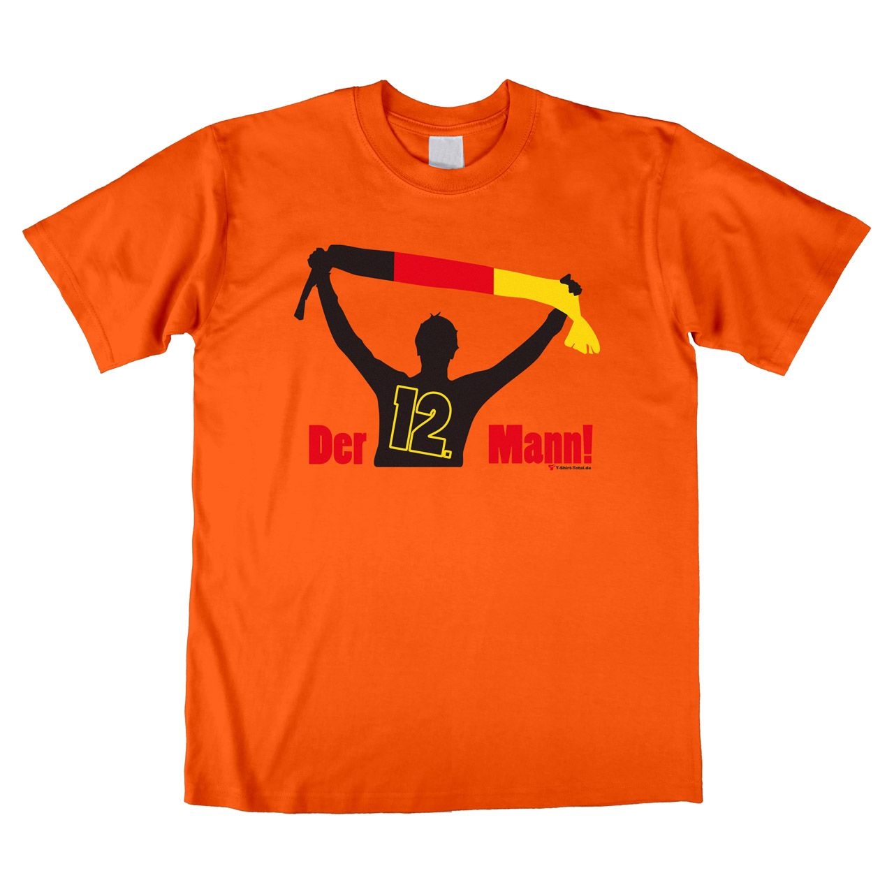 Der 12. Mann Unisex T-Shirt orange Medium