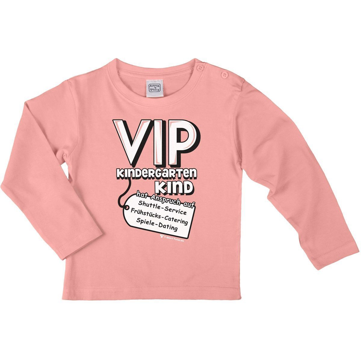 VIP Kindergartenkind Kinder Langarm Shirt rosa 104