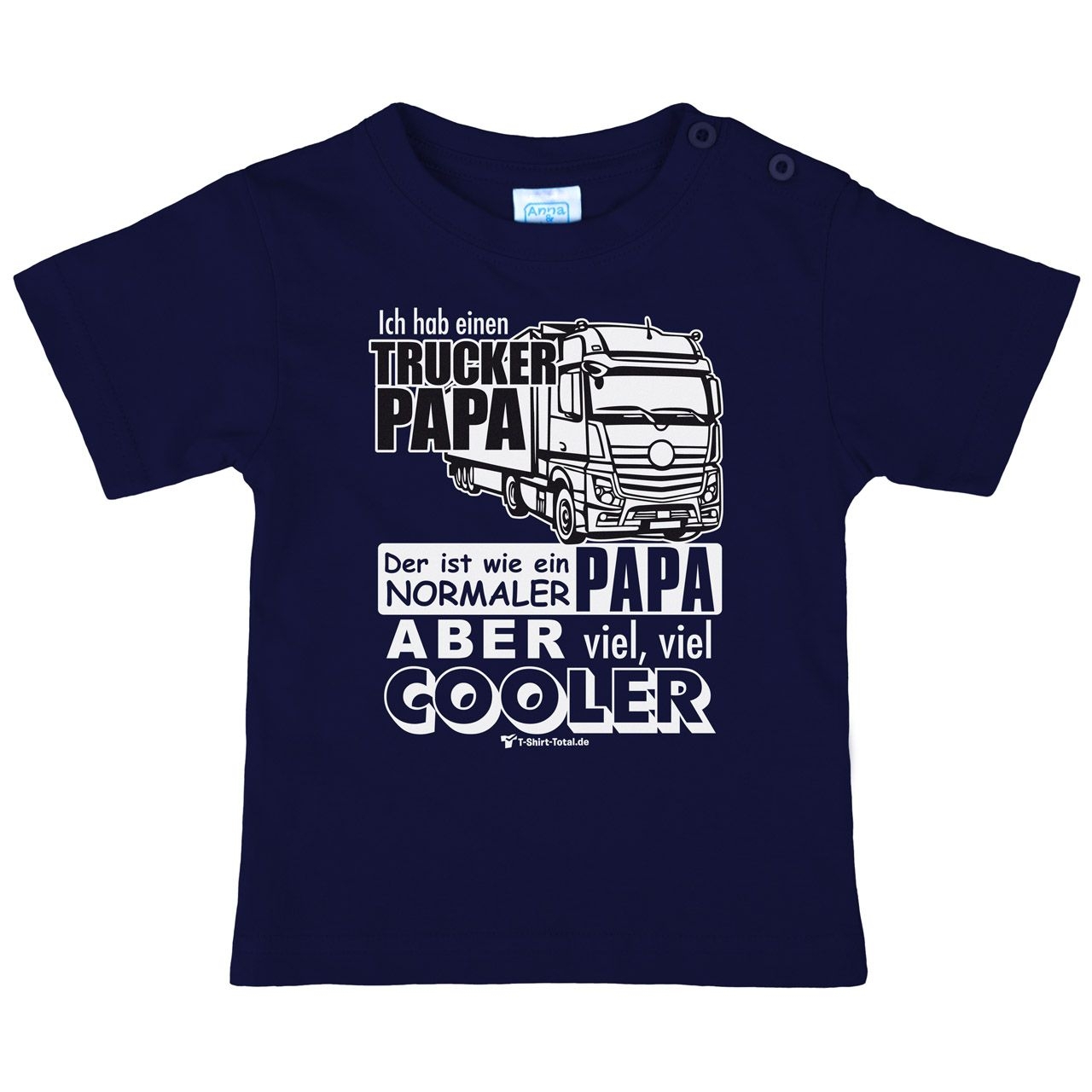 Trucker Papa Kinder T-Shirt navy 68 / 74
