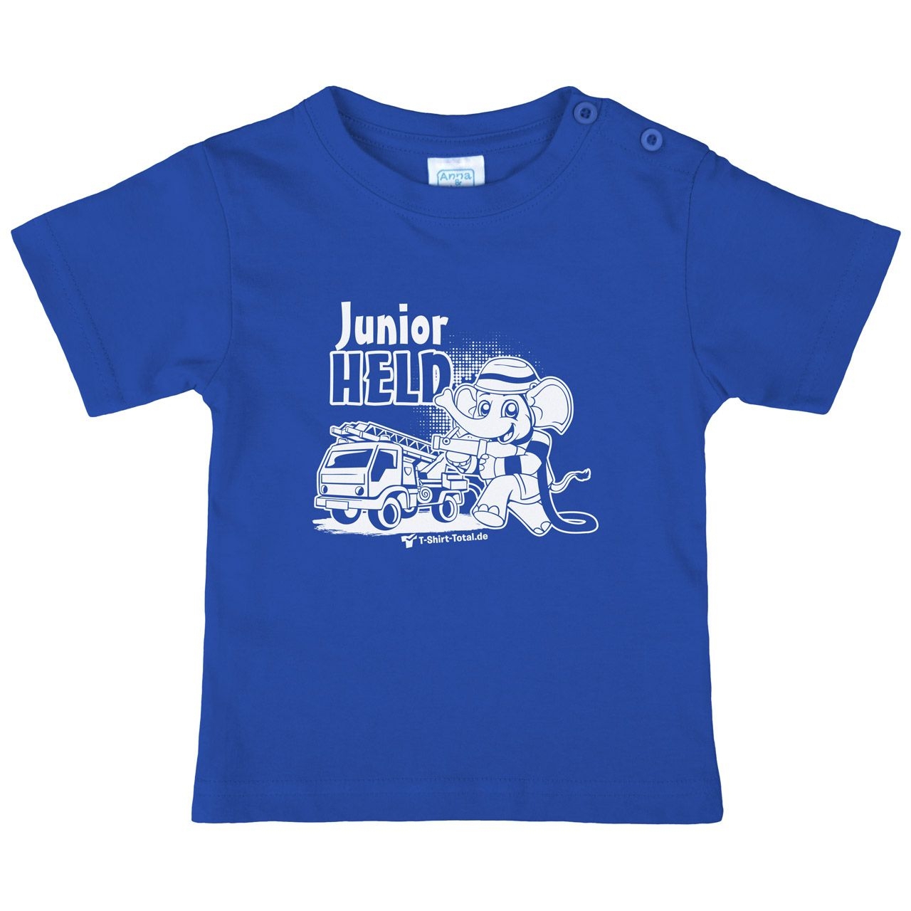 Junior Held Feuerwehr Kinder T-Shirt royal 68 / 74