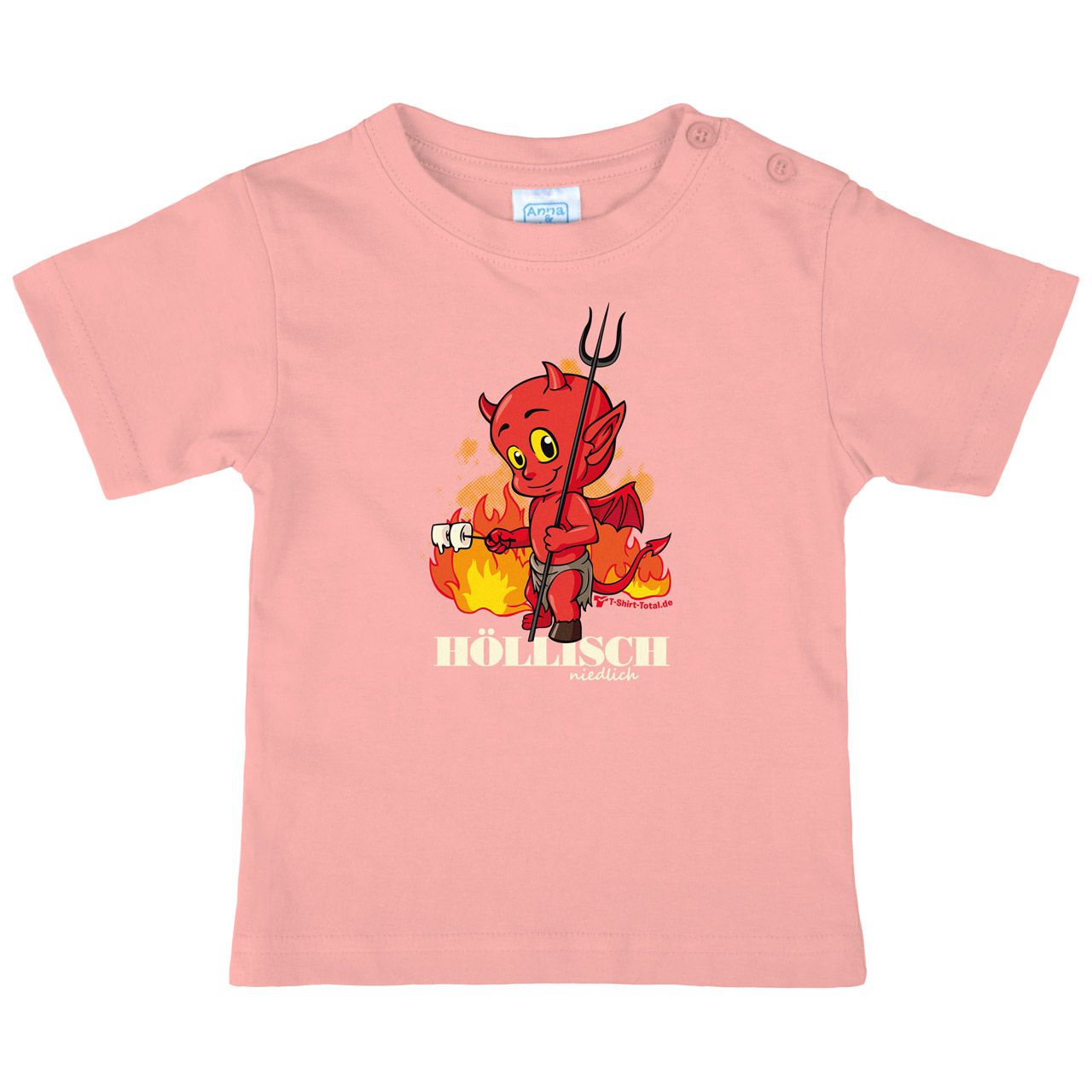 Höllisch niedlich Teufel Kinder T-Shirt rosa 92