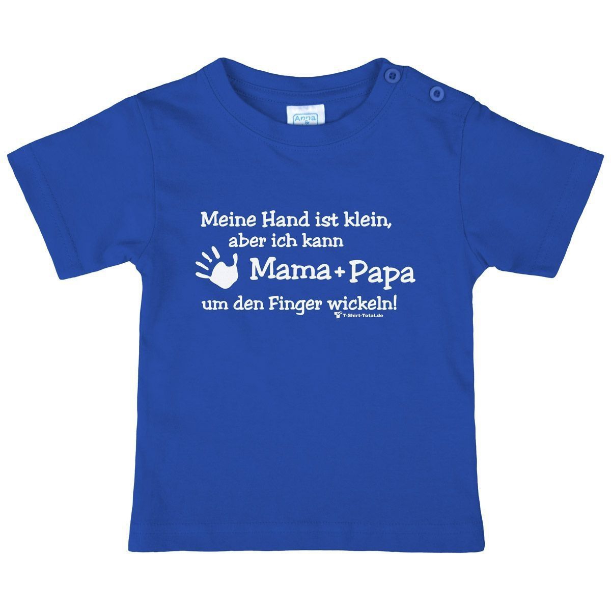 Kleine Hand Mama Papa Kinder T-Shirt royal 68 / 74