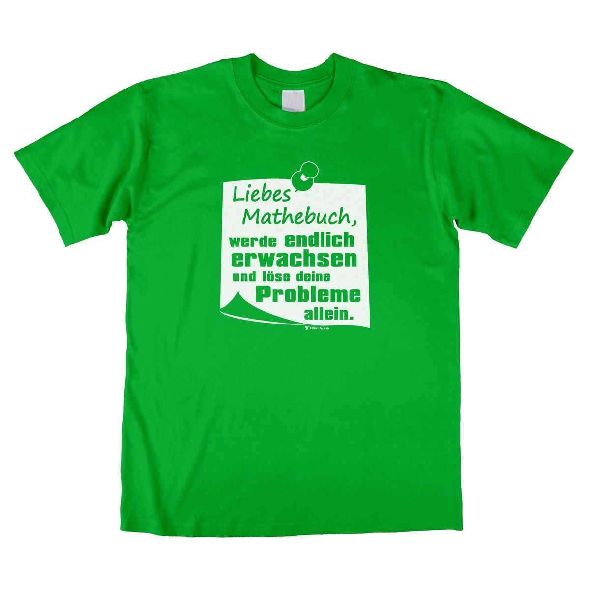 Liebes Mathebuch Unisex T-Shirt grün Medium