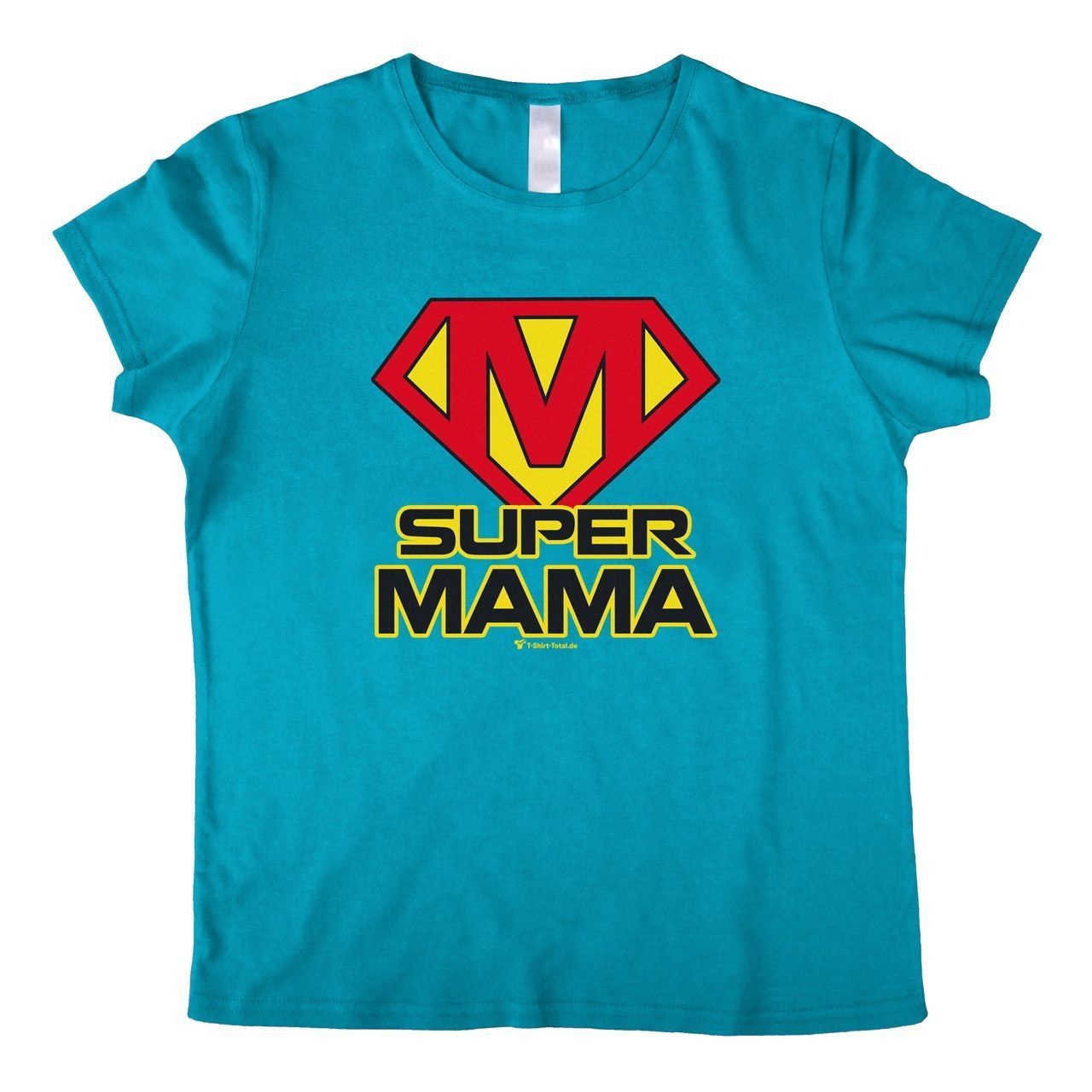 Super Mama Woman T-Shirt türkis 2-Extra Large