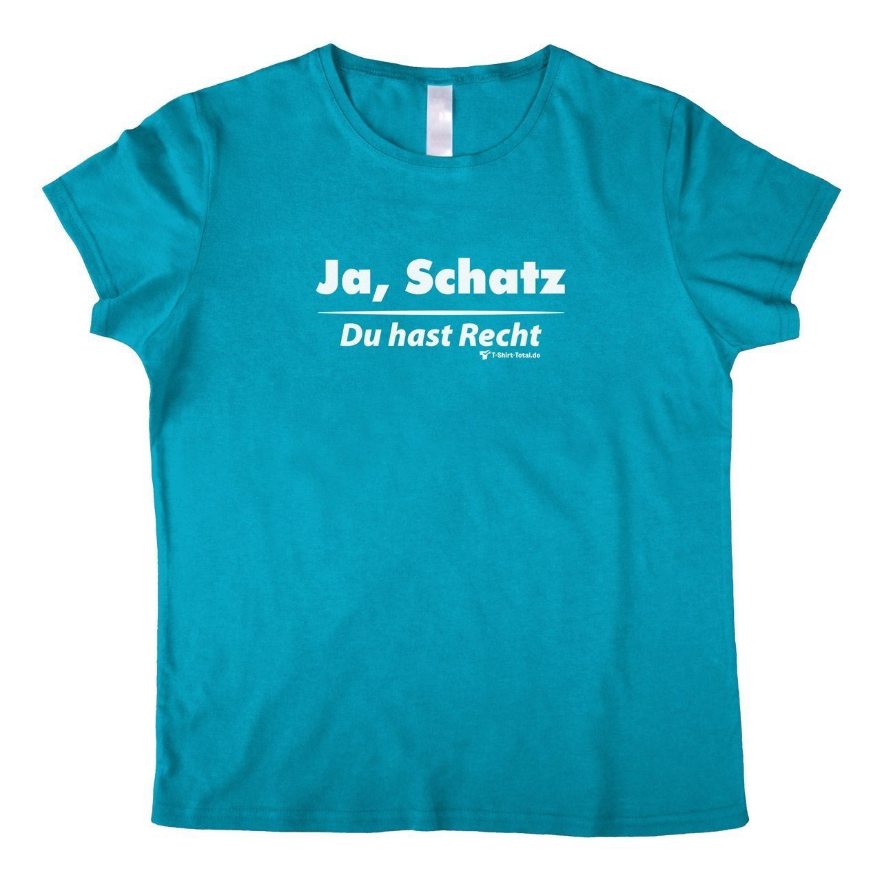 Ja Schatz Woman T-Shirt türkis Small