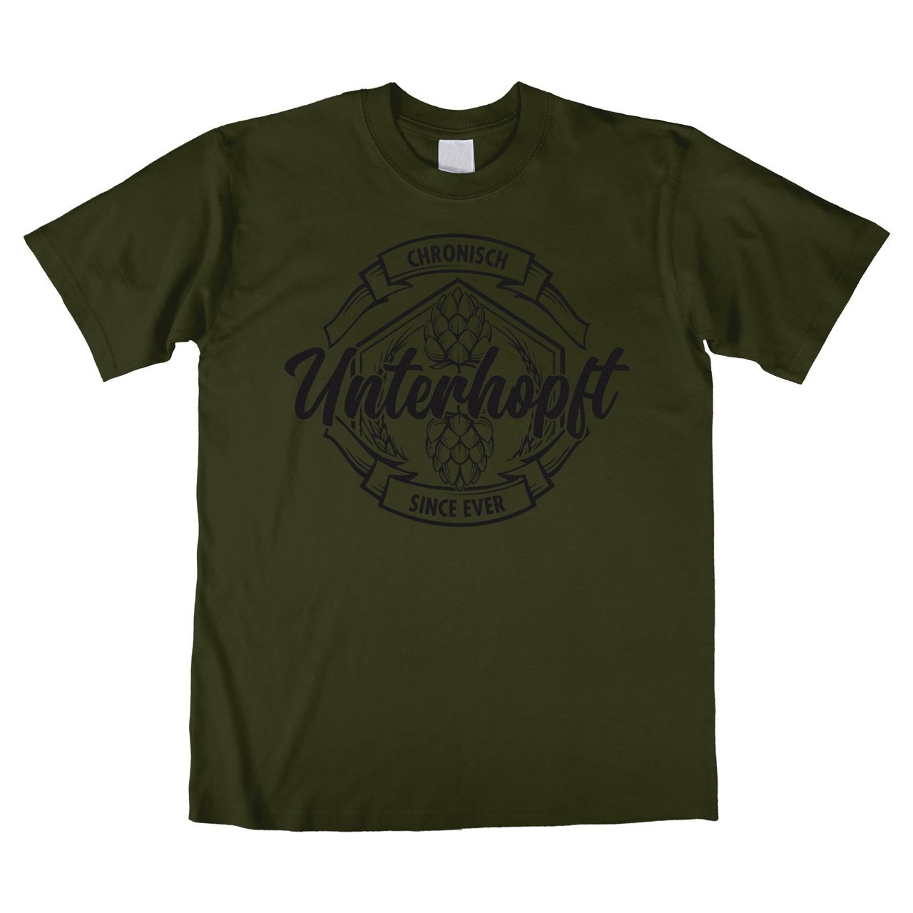 Unterhopft Unisex T-Shirt khaki Medium