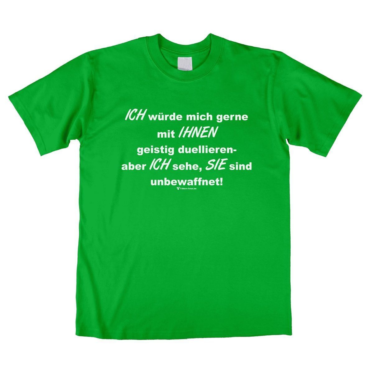 Duell Unisex T-Shirt grün Large