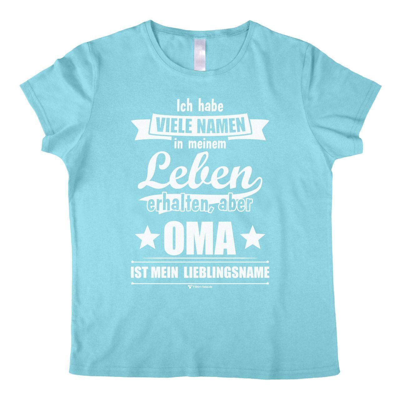 Lieblingsname Oma Woman T-Shirt hellblau Extra Large