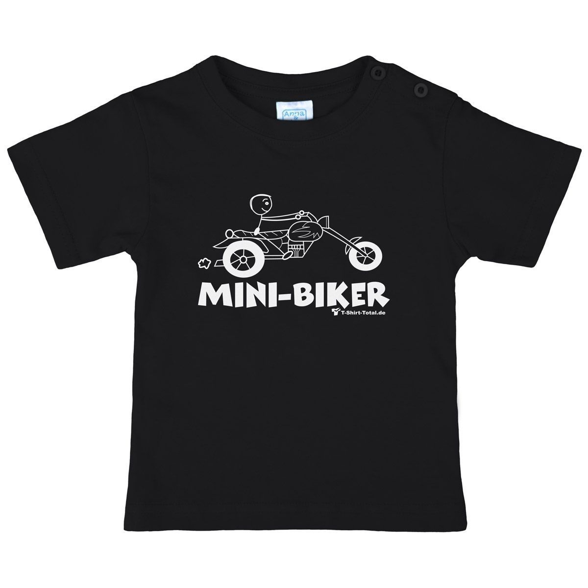 Mini Biker Kinder T-Shirt schwarz 80 / 86
