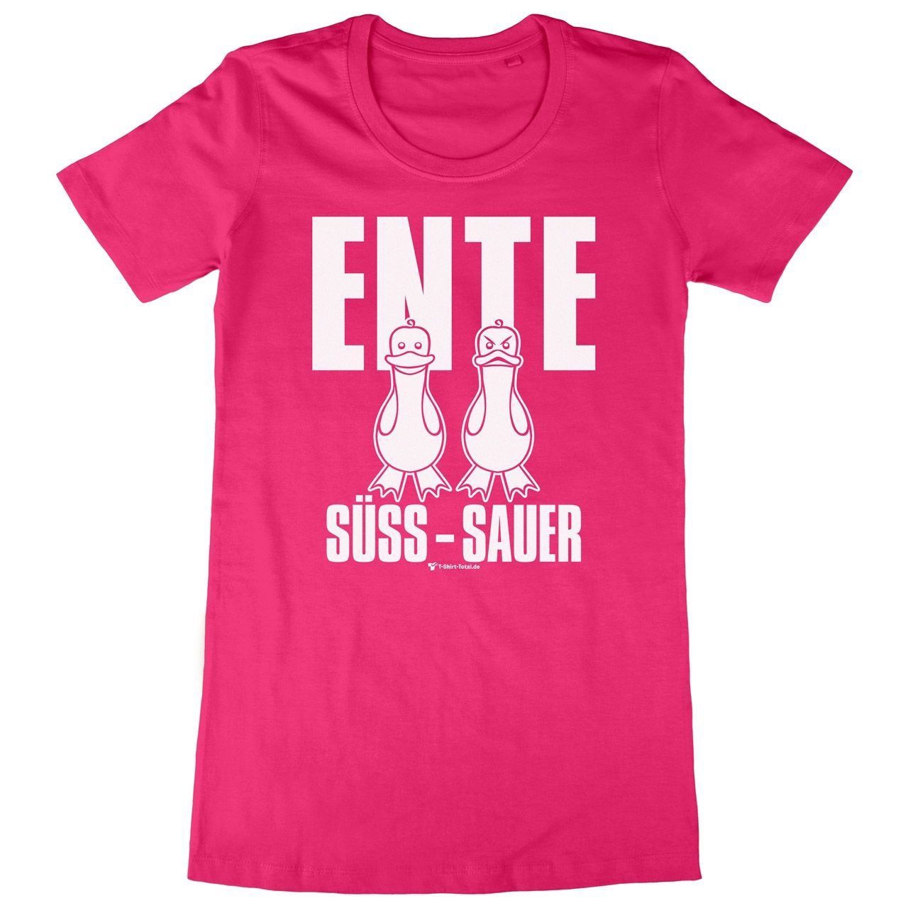 Ente süß-sauer Woman Long Shirt pink Medium