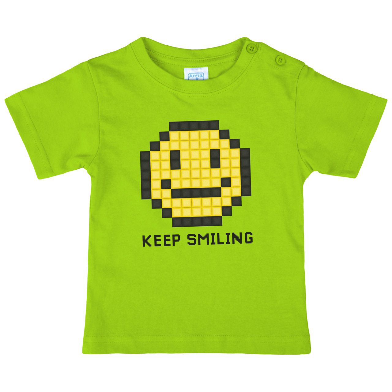 Keep smiling Kinder T-Shirt hellgrün 56 / 62