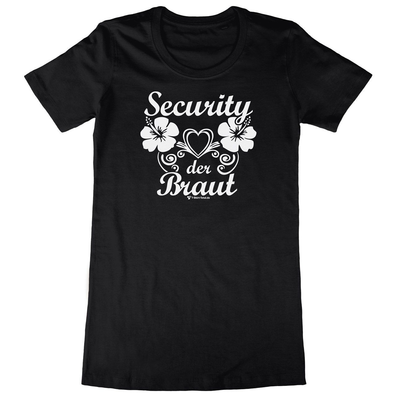 Security der Braut Woman Long Shirt schwarz Extra Large