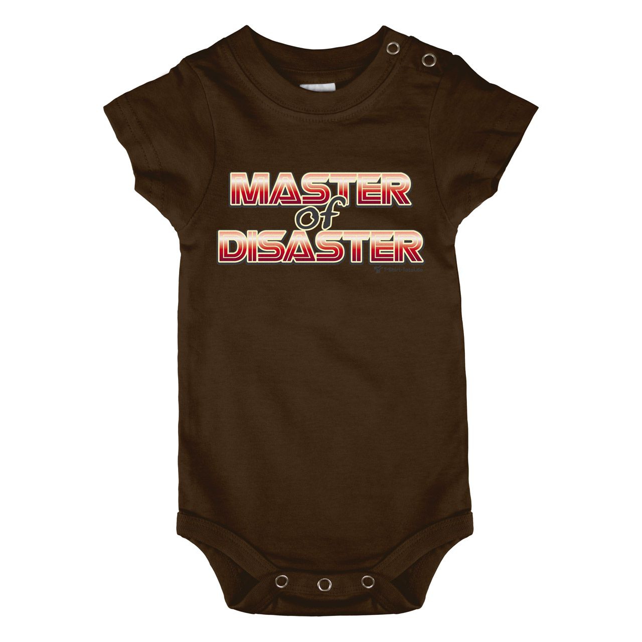 Master of Disaster Baby Body Kurzarm braun 80 / 86