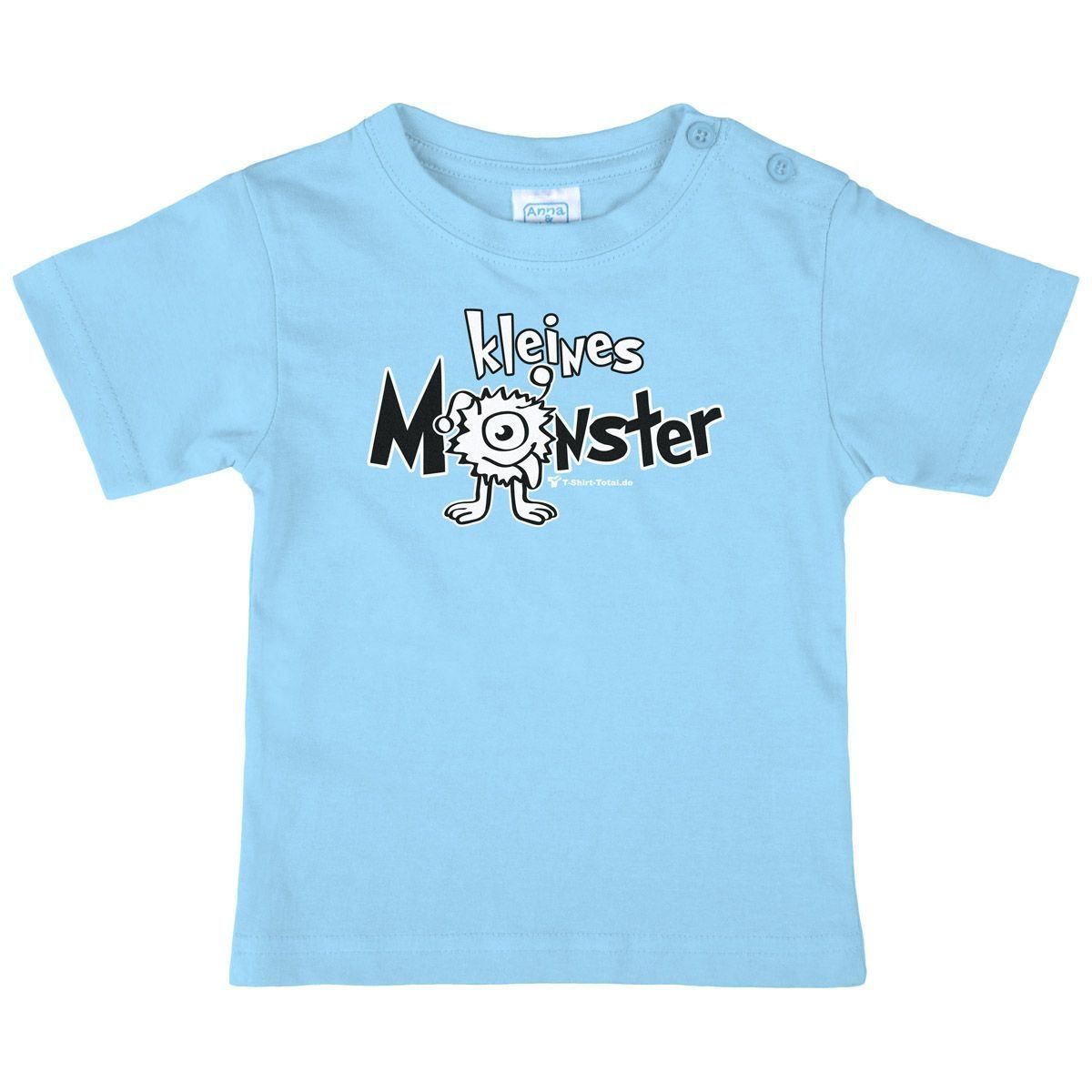 Kleines Monster Kinder T-Shirt hellblau 110 / 116