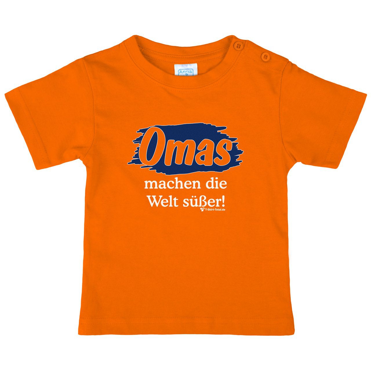 Welt süßer Oma Kinder T-Shirt orange 110 / 116