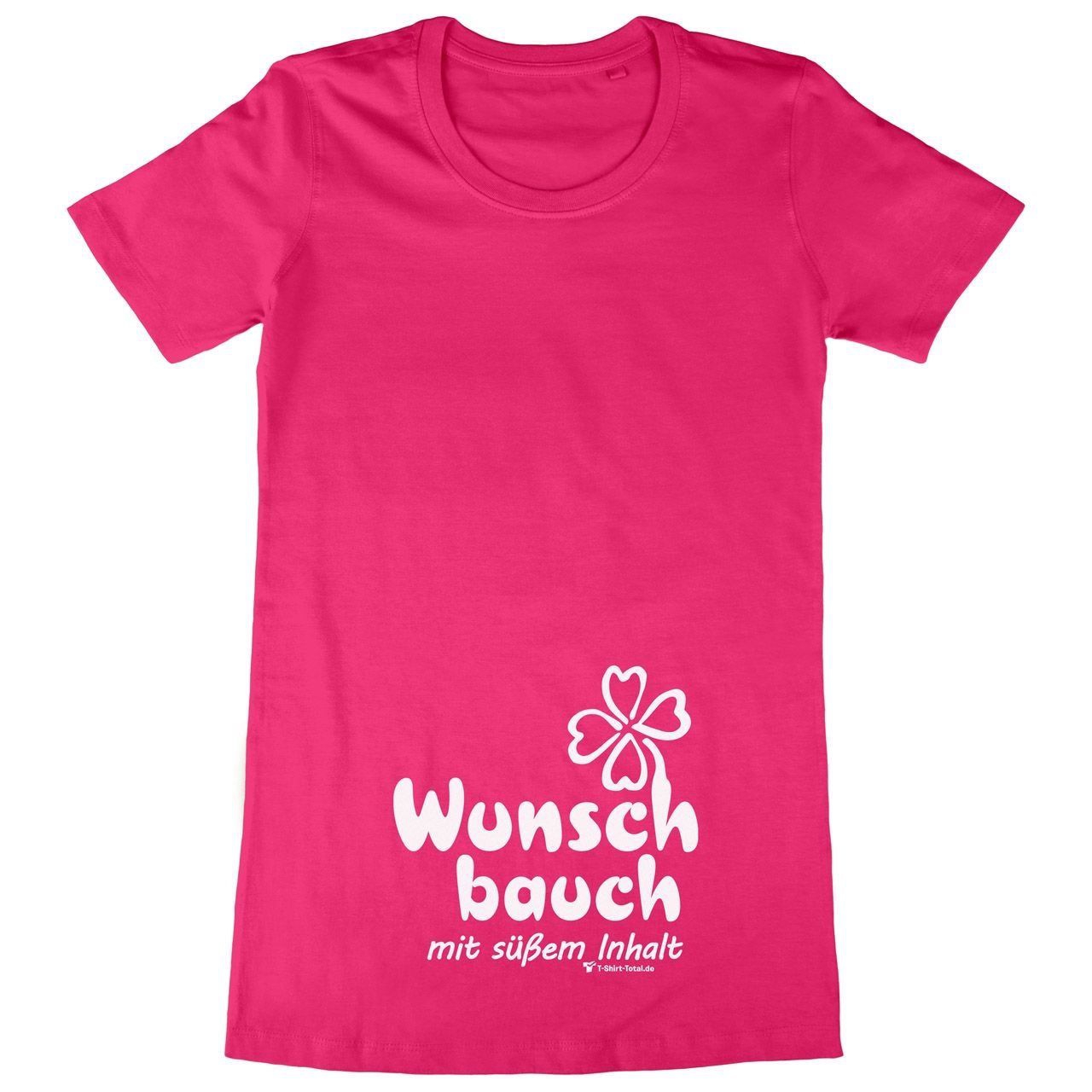 Wunschbauch Woman Long Shirt pink Extra Small