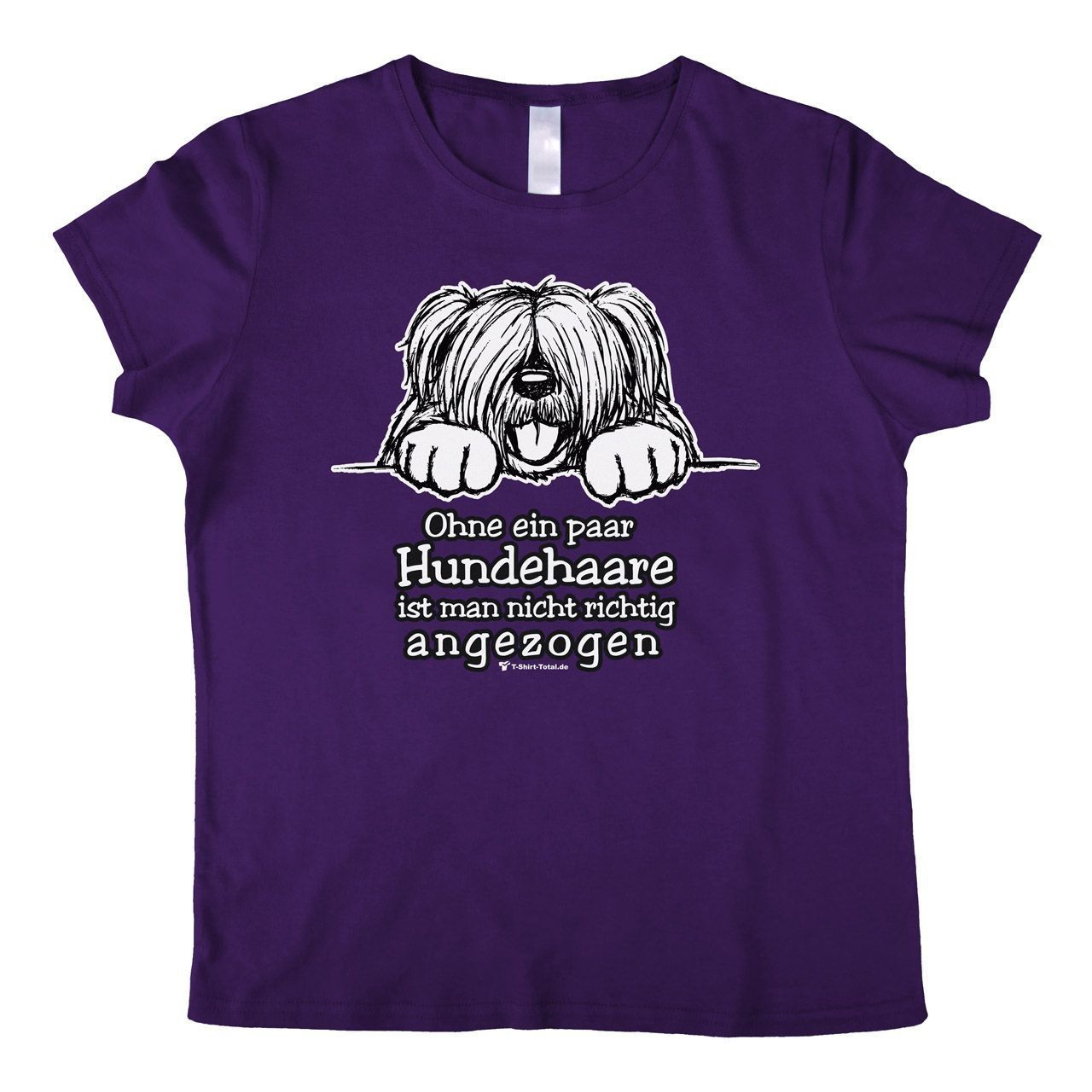 Hundehaare Woman T-Shirt lila Small