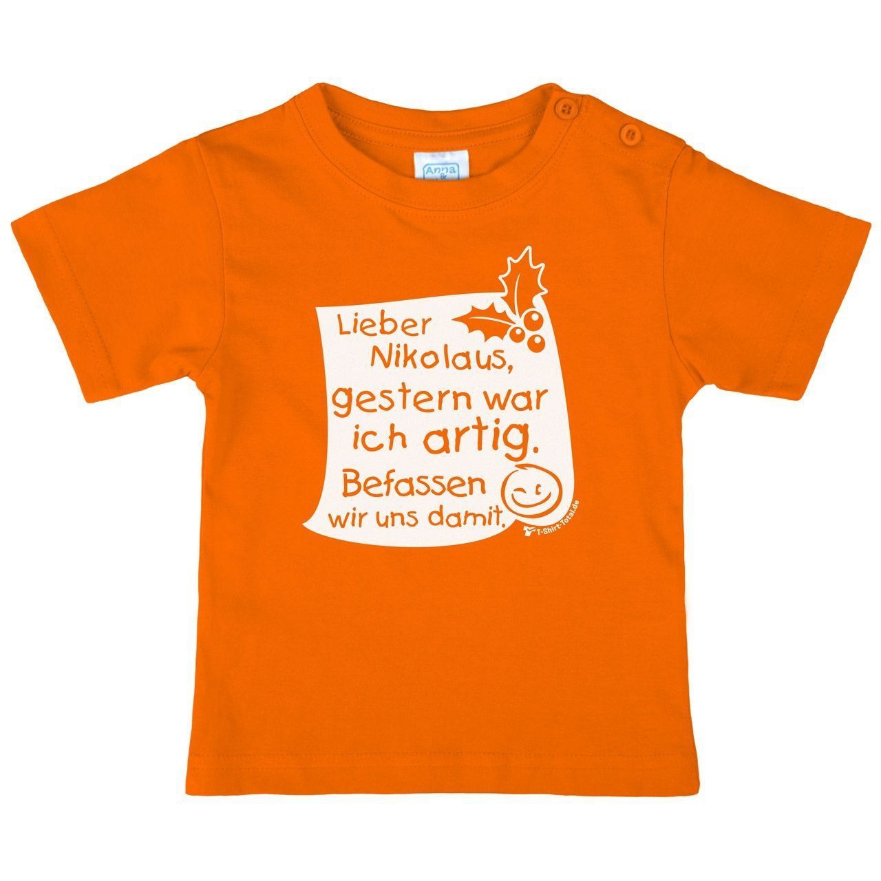 Lieber Nikolaus Kinder T-Shirt orange 98