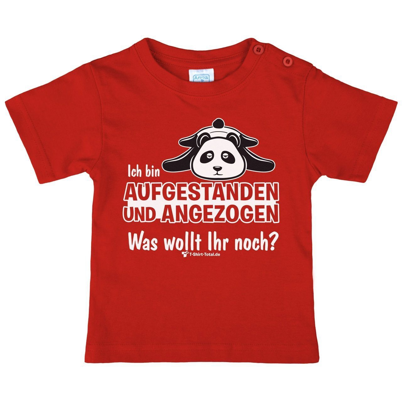 Angezogen Kinder T-Shirt rot 146 / 152