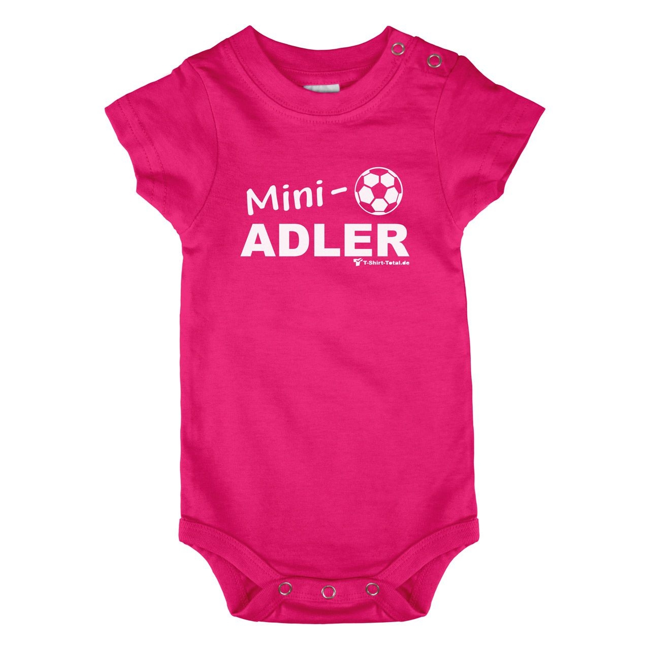 Mini Adler Baby Body Kurzarm pink 68 / 74